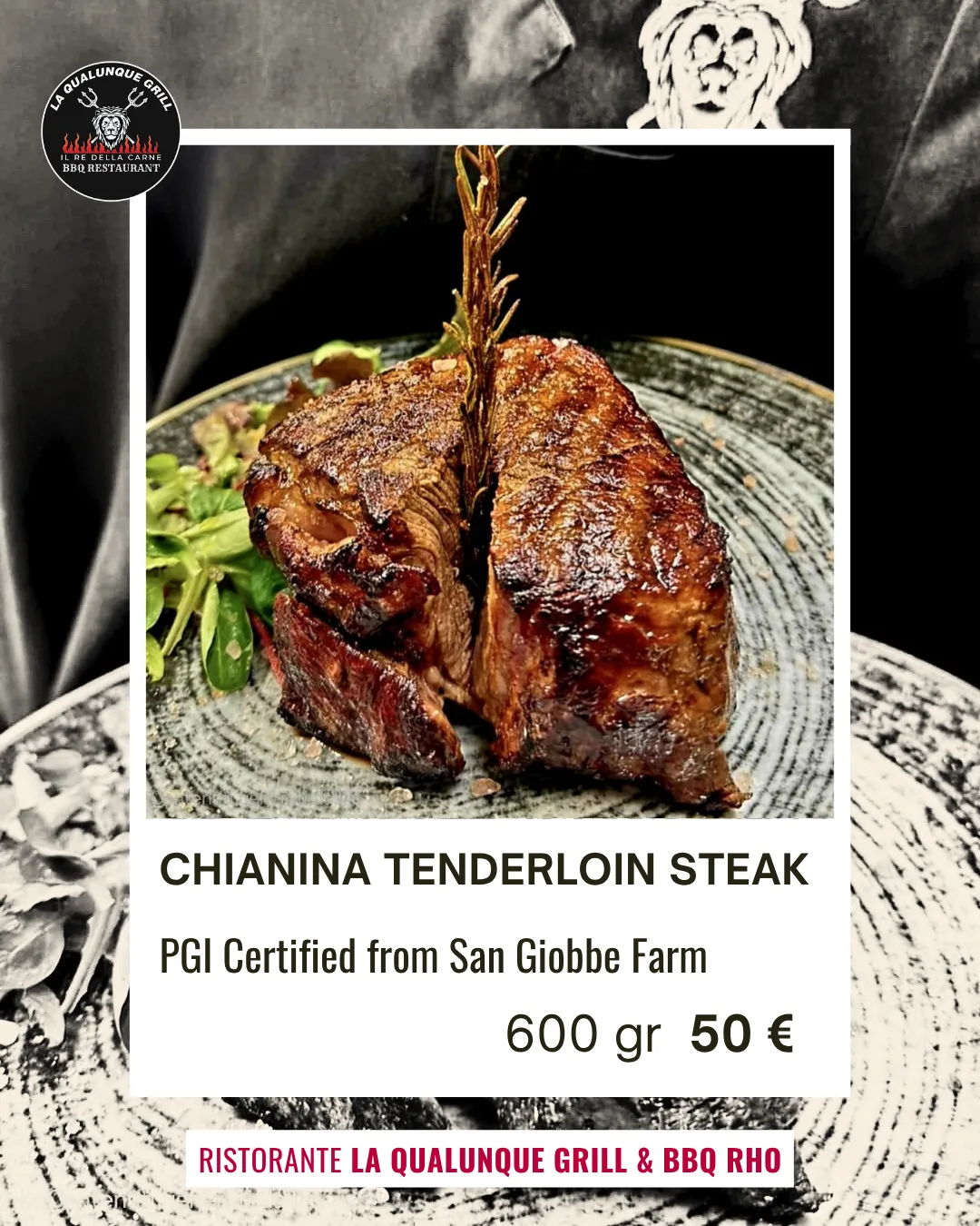 PGI certified from san giobbe farm Chianina IGP Fillet